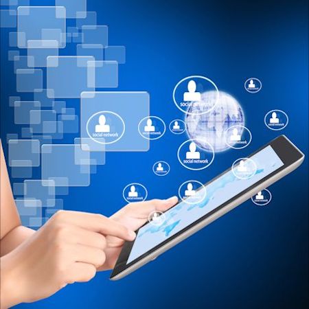 Image of person holding a tablet.